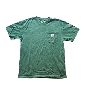 Carhartt emerald green cotton workwear t-shirt size M